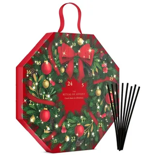 Rituals Adventskalender Rituals Adventskalender Classic 2025 (24-tlg), Classic Rituals Adventskranz 2025 + Ersatz-Duftstäbchen