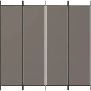 vidaXL Paravent Anthrazit 200x200 cm Stoff