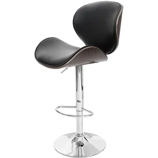 Proregal Barhocker höhenverstellbar 62-84 cm Grau/Schwarz