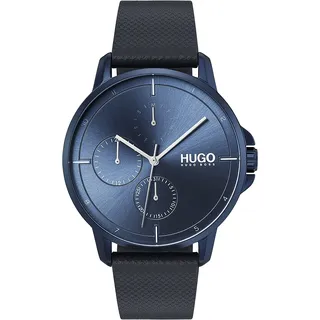 Herrenuhr HUGO BOSS BUSINESS 1530033 Multifunktion Leder Blau