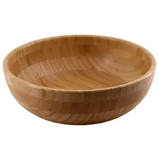 Lacers Schüssel Lacers PurpleLine Salatschüssel aus Bambus Ø 24 cm – Servierschale, Bambus, (Einzelartikel), 100 % Bambus, vielseitig, plastikfrei & nachhaltig