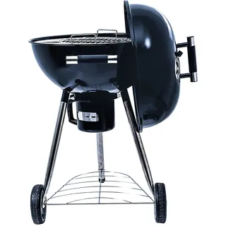 ACTIVA Kugelgrill Holzkohle – Fahrbarer Holzkohlegrill mit Deckel Ø51 cm, stabiler Grillwagen mit Rollen, großer Grillrost, robuster Kugelgrill für Garten & Balkon