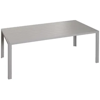 Mendler HWC-N40 Bistrotisch 180 x 80 x 73 cm hellgrau