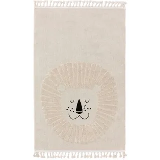 Lytte Momo Kinderteppich 120 x 180 cm Beige/Weiß