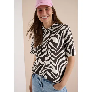 Cecil Kapuzensweatshirt Zebraprint Braun 46
