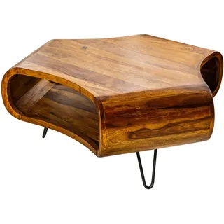 Riess-Ambiente Couchtisch Braun Sheesham 90 x 38 x 80 cm