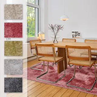 Astra Stevie 250 Kurzflorteppich 120 x 180 cm Altrosa