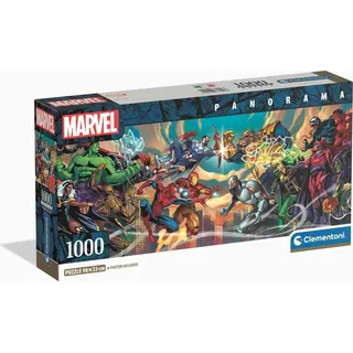 CLEMENTONI 37056 Puzzle1.000 Teile Marvel Collection Panorama Compact