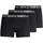 Trunks schwarz/weiß L 3er Pack