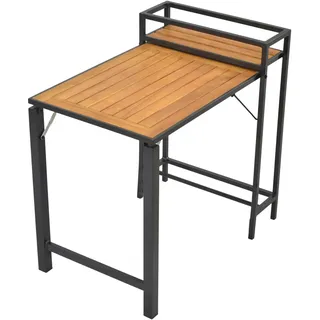 Merxx Santorin Gartentisch 93 x 60 x 87 cm Braun/Grau