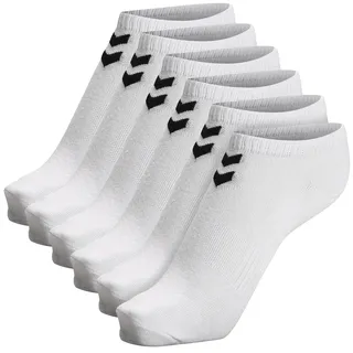 hummel hmlCHEVRON Sneakersocken 6er Pack Weiß 36-40