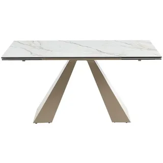 vente-unique LOZIPA 240 x 76 x 90 cm beige/weiß