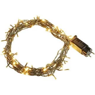 Tectake LED-Lichterkette Batterie 13 m warmweiß Grün