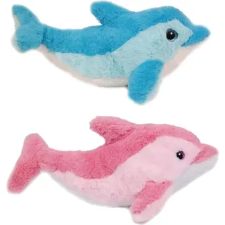 1 Plüschtier Delfin 39 cm, blau oder rosa, Delfine Kuscheltiere Stofftiere Delphine Fische Wassertiere