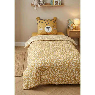 Leopard Kinderbettwäsche 140x200 + Kissenbezug 63x63 Baumwolle 57 Fäden
