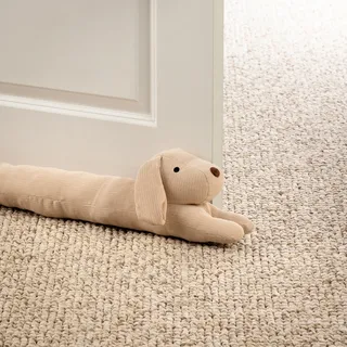 Textino Zugluftstopper Hund 'Lowen' 90 cm Bleached Sand - Beige