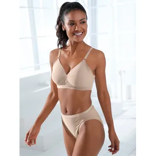 NATURANA Damen 5232 BH Solution Side smoother«, flache nahtlose Abschlüsse, breites Unterbrustband, ohne Bügel, braun