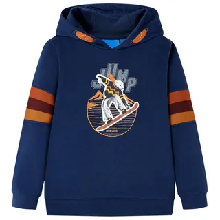 vidaXL Kinder-Kapuzenpullover Marineblau 116