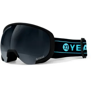 YEAZ Ski- und Snowboard-Brille schwarz/matt schwarz BLACK RUN