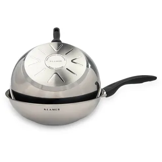 Profi Edelstahl-Wok 28cm