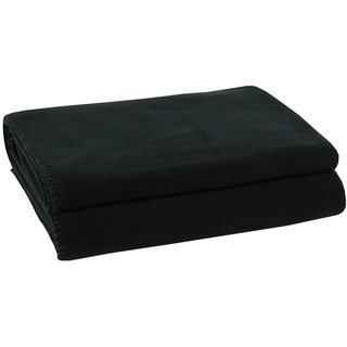 Zoeppritz Soft Fleece Decke 160 x 200 cm schwarz 980