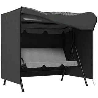 Outsunny Hollywoodschaukel Abdeckung 3 Sitzer 177 x 114 x 152 cm Dunkelgrau