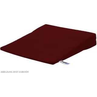 Bezug aus Baumwolle für Sitzkissen Orthopädisch Sitzkeil Keilkissen, 38x38 cm, Bordeaux