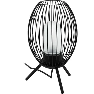 Tischleuchte EGLO "FUSIGNANO" Lampen Gr. Ø 26,50 cm Höhe: 41,00 cm, schwarz Tischlampen Tischleuchte in aus Stahl verzinkt - exkl. E27 28W