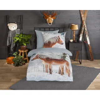 Good Morning Scarlet Mehrfarbig Baumwolle Flanell 135 x 200 cm + 80 x 80 cm