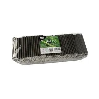 Papstar Cocktail Trinkhalme 10 cm 4000 St. Schwarz