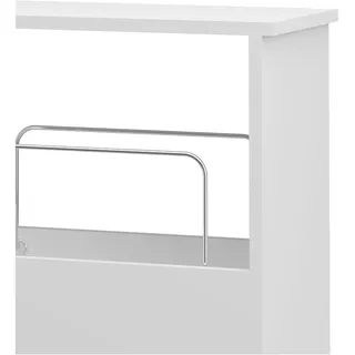 [en.casa] Servierwagen, Rollwagen Katra 67x40x20 cm Weiss
