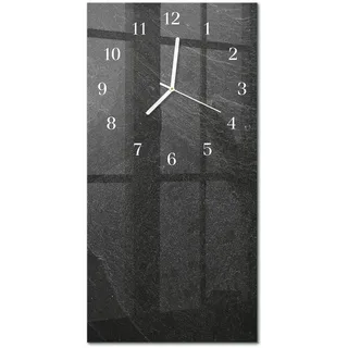 WANDUHR aus Glas 30x60 cm - Marmor