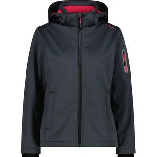 CMP 39a5006m Softshelljacke - Titanium Mel / Carminum - 2XL