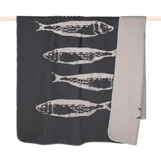 PAD FISH Kuscheldecke 150 x 200 cm Grau