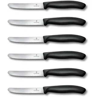 Victorinox Swiss Classic Tomaten-/Tafelmesser 6-tlg. schwarz