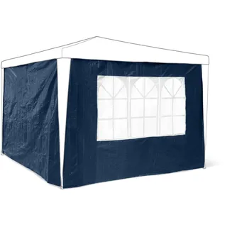 Relaxdays Seitenwand für Pavillon 3x3 m 2 Stück 0,5 x 2,9 x 1,9 m Blau