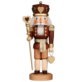 Christian Ulbricht Nussknacker Herzkönig Natur - 37,5 cm