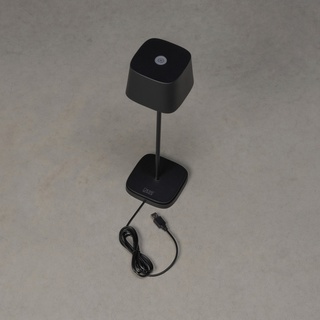 Konstsmide USB-Tischleuchte »Capri«, schwarz, Höhe: 36 cm, dimmbar, inkl. Batterie