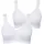 Ulla Popken Übergrößen Plus Size 2-er Pack ohne Bügel vorgeformte Cups schneeweiß 105C 793032200-105C