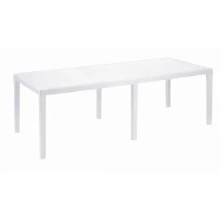 PROGARDEN Ausziehtisch Roma 150 x 90 x 72 cm Weiß