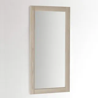 ARHome Wandspiegel, 120 x 60 cm, Esche Creme, Spiegel, Made in Italy