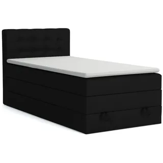 Deine Möbel 24 Boxspringbett 100 x 200 cm H3 Grau