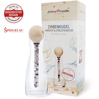 ZirbenFamilie ZirbenKugel Edelsteinstab Set inkl. Wasserkaraffe Spiegelau