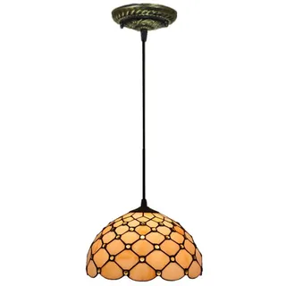 Esszimmer Hängelampe Vintage Pendelleuchte Im Tiffany-Stil,Antik E27 Esstisch Pendellampe Glas Design Küchenlampen Wohnzimmerlampe Hängeleuchte Schlafzimmer Loft Cafe Bar Dekoration (φ30cm)