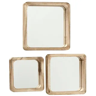Boltze Mambo 3er-Set 30 x 30 cm Braun