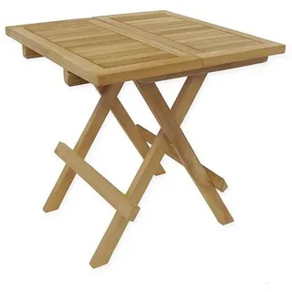 Antike Fundgrube Gartentisch Beistelltisch 50 x 50 x 50 cm Braun