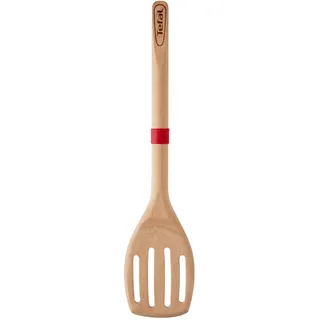 Tefal Pfannenwender Holz mit Schlitzen 32 cm Braun