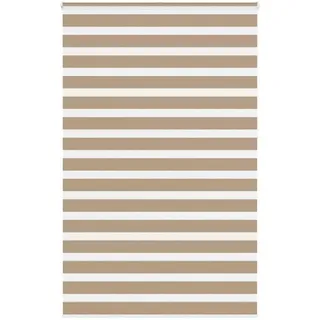 vidaXL Doppelrollo Zebrarollo 140 x 230 cm braun/orange