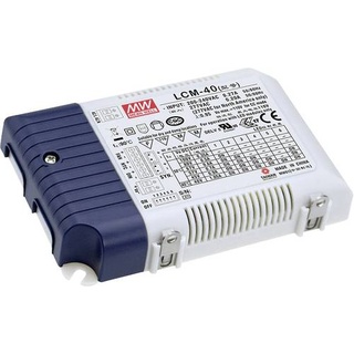 Mean Well LCM-40 LED-Treiber Konstantstrom 42W 0.35 - 1.05A 2 - 80 V/DC PFC-Schaltkreis, Überlastsc