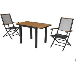 Merxx Balkontisch 80 (120) x 70 cm Grau